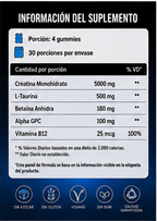 Creatina Gummies Blueberry 5000 mg/ 120 gomitas