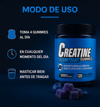 Creatina Gummies Blueberry 5000 mg/ 120 gomitas