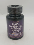 NAD+ Complex 18 en 1 con Resveratrol, Berberina, Quercetina y Fisetina | 60 Cápsulas