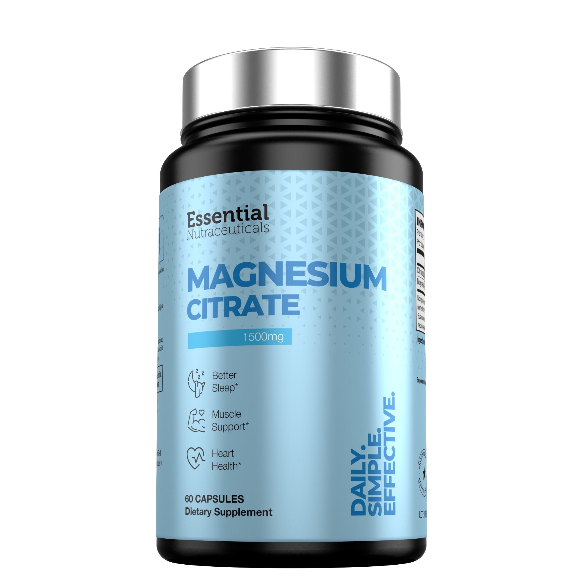 Citrato de Magnesio 1500 mg | 60 Cápsulas