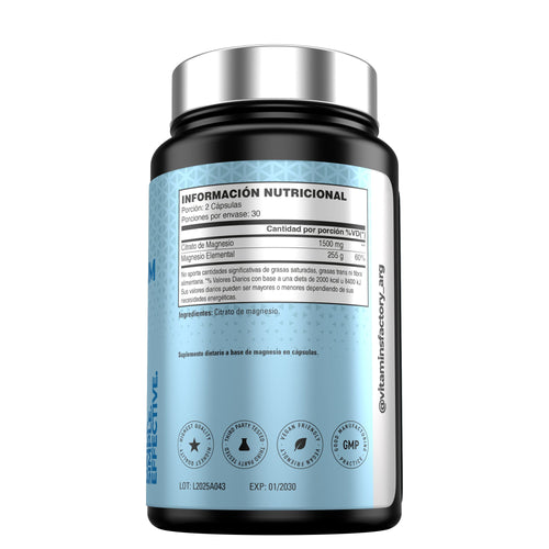 Citrato de Magnesio 1500 mg | 60 Cápsulas