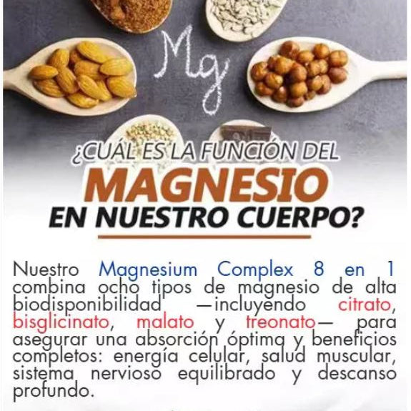Vialto Magnesio Complex 8 en 1 60 Cápsulas Multibeneficio